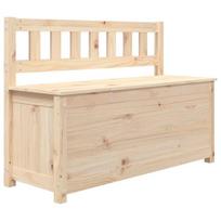 vidaXL Suoliukas, 110x41x76,5cm, pušies medienos masyvas, Ruda