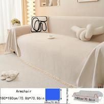 Chenille sofa užvalkalas universalus,  Beveik baltas