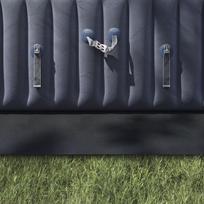 Stačiakampė baseino danga Juoda PVC 750 x 372 cm