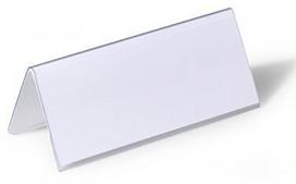 Pastatomos vardinės stalo kortelės Durable, 61/122 x 150 mm