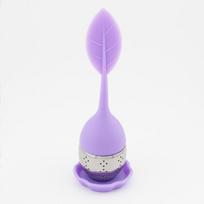 Arbatos sietelis su silikonine rankena, 1 pakuotė Violetinė