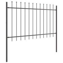 vidaXL Sodo tvora 5 pcs Pilka 8,5 x 1 m Miltelinis plienas