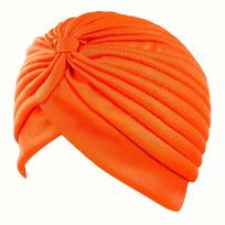 Klostuotas turbanas hijabas kepurė,  Oranžinė