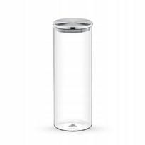 Stiklinis indelis su metaliniu dangteliu, 2000 ml, WILMAX Stiklinis indelis su metaliniu dangteliu 2000 ml