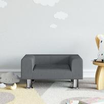vidaXL Vaikiška sofa, tamsiai pilkos spalvos, 50x40x26,5cm, aksomas