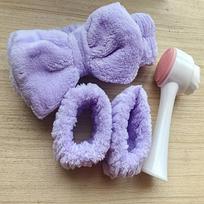 3D Dvipusis Silikoninis Veido Valymo Šepetėlis ,  Violetinė