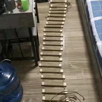 Virviniai laiptai katėms su medinėmis pakopomis, 200cm versija