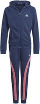 Sportinis kostiumas mergaitėms Adidas G Hooded Co Ts Blue GM8930