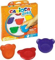 Vaškinės kreidelės Carioca Baby Teddy, 6 spalvos