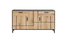 Komoda Liveo S-Line SL03, juoda/ruda