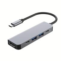 Wowssyo 5-in-1 USB-C adapteris su 4K vaizdu.