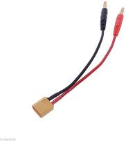 XT60 įkrovimo su 4 mm banano kištuku 14AWG silikoninis kabelis 30 cm