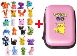 Mini figūrėlių rinkinys su dėklu Pokemon, rožinis