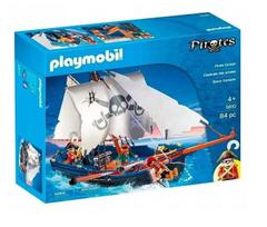 PLAYMOBIL 5810 Piratų valtis su kanonu, plaukia vandenyje, 3 personažai, 84 dalys, Piratai, Nuo 4 metų