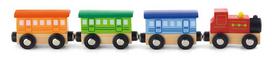 Medinis traukinys Viga Toys L-50819, įvairių spalvų