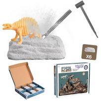 WOOPIE Fossilų rinkinys 6w1 Dinozaurų skeletai mažam archeologui