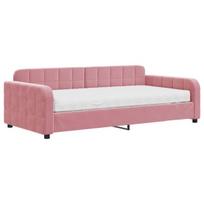 Sofa-lova vidaXL, 100x200 cm, rožinė