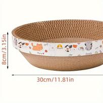 Didelis dubeninis kačių draskyklė gultas, Apvalus 30 cm