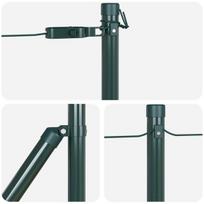 vidaXL Tvorelės stulpas 26 pcs Žalia 3,2 x 3,2 x 100 cm