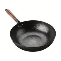 Ketaus plokščiadugnė wok keptuvė