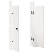 Lauko virtuvės durys Baltos 50x9x82 cm Masyvo medžio pušies