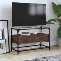 Tv spintelė, ruda ąžuolo, 80x35x51cm, mediena
