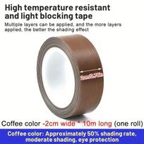 Aukštai temperatūrai atspari PTFE lipni juosta 2cm, Storis: 0,18 mm