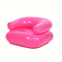 Pripučiama PVC sofa lauko poilsiui,  Rožinis