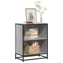 Knygų spintelė pilka sonoma 60x35x76 cm engineered wood
