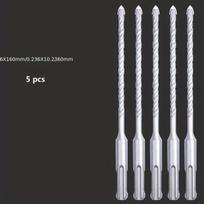 SDS Plus grąžtų rinkinys betonui ir mūrui, 5 vnt., 5 vnt 6 mm grąžtas