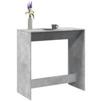 Baro stalas, betono pilkas, 102x50x103,5cm, apdirbta mediena