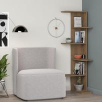 Kampinė Lentyna, Saso, Decortie, 37 x 141 x 37 cm, Tamsus ąžuolas