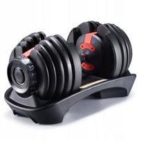 Reguliuojamas hantelis su stovu Fitli, 2.5-24 kg