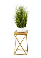 Metalinis gėlių stovas Loft, auksinis, 40 cm