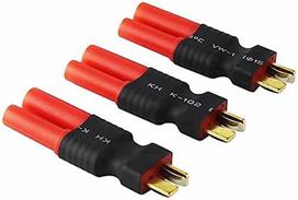 3 vienetai "Deans T-Plug Male HXT 4 mm adapterio belaidžio RC LiPo akumuliatoriaus jungtis