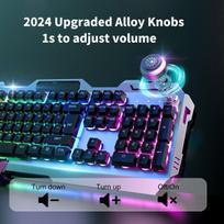 GX810 Forwarder laidinė žaidimų klaviatūra, LED foninis apšvietimas