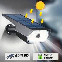 Saulės energijos LED lauko šviestuvas (kameros imitacija) su PIR jutikliu 46 LED