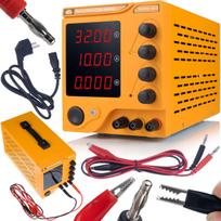 Laboratorinis maitinimo šaltinis Rosfix AmpRush RARES-3210 – Tiksli reguliacija, 32V 10A, LCD ekranas