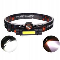 LED priekinis žibintas Magnetas USB įkraunama baterija Galingas XPE COB