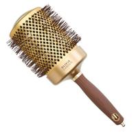 Apvalus plaukų šepetys Olivia Garden Expert Blowout Shine Gold & Brown, 80 mm, 1 vnt.