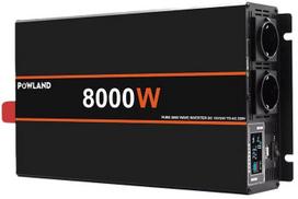 Švaraus sinuso inverteris Powland 12V - 220V, 8000W