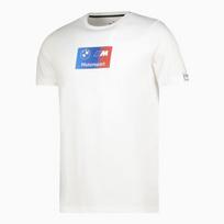 Laisvalaikio marškinėliai vyrams PUMA BMW MMS Logo Tee + Puma White - 53588402, baltos spalvos