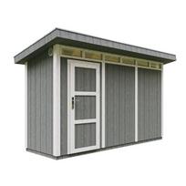 Premium kokybės sodo namelis Timbela M902, 239 x 161 x 412 cm, su dažų rinkiniu Cavern Steel