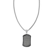 ZIPPO GRANDINĖLĖ SU KULONU BLACK CRYSTAL