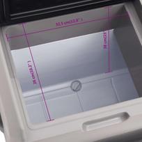 Šaltdėžė su ratukais ir rankena VidaXl, 40l, juoda