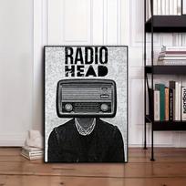 Muzikinė drobė, juoda balta, 7,8 * 11,8 colio 20 * 30 cm