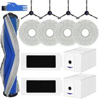14 dalių atsarginių dalių rinkinys, skirtas „Ecovacs DEEBOT T30 Pro Omni“ 1 pagrindiniam šepečiui + 2 dulkių maišeliams + 2 HEPA filtrams + 4 šluostėms + 4 šoniniams šepečiams. Kiti dulkių siurblio priedai.