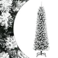 Dirbtinė siaura kalėdų eglutė su sniegu, 120cm, pvc ir pe