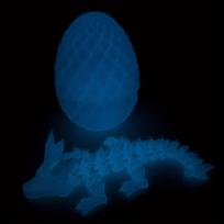 3D spausdintas drakono kiaušinio modelis, Šviečianti mėlyna