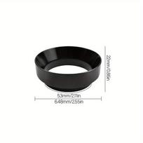 Kavos miltelių surinkimo žiedas su magnetu, Juoda 53mm